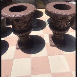 New Flower Pots Made Out Of Cement Perfect Gift 