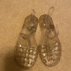 Old Navy Sandals Girls Size 1 Kids Shoes Clear