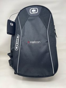 OGIO Hallcon Backpack with tags on it