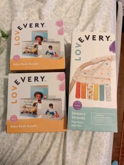Lovevery book set and sensory toy