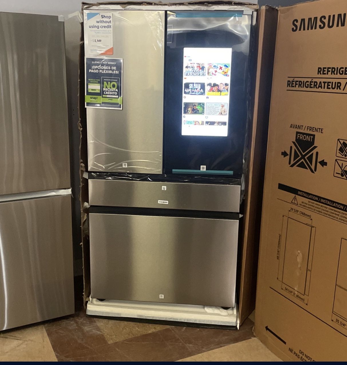 Samsung Family Hub Refrigerator French Door Refrigerator Stainless Steel Brand New In Box 