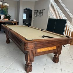8 Ft Slate Pool Table 