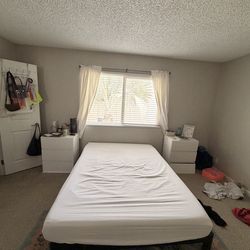 PURPLE Queen Mattress + PURPLE Bed Frame - Like New (Under 1 Year Old)