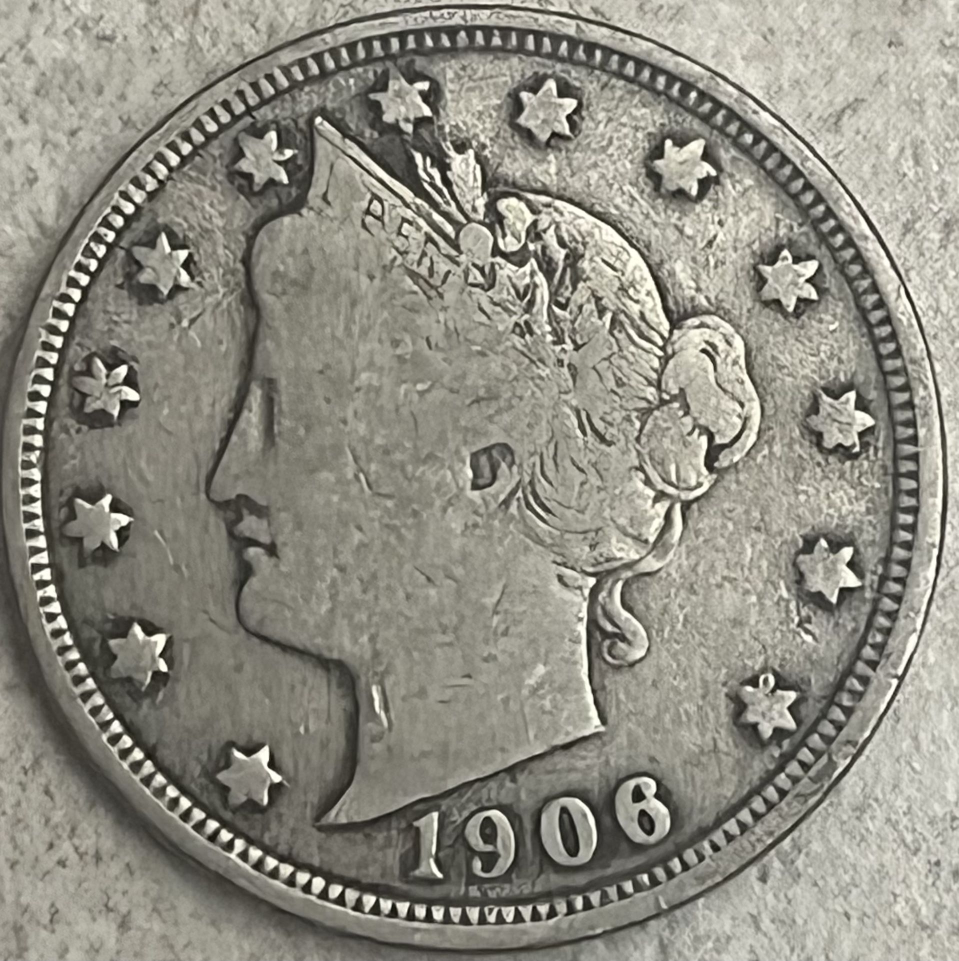 1906 Liberty āVā Nickel