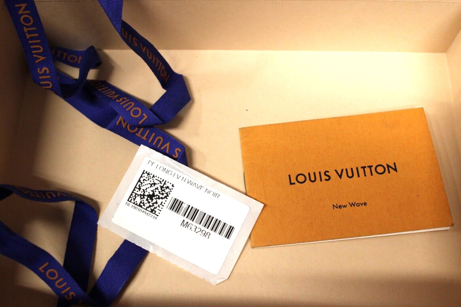 Louis Vuitton - Leather New Wave Long Wallet - Black - w/Box