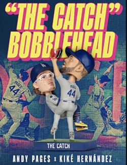 "The Catch" Bobblehead Kiké Hernandez and Andy Pages SGA 9/6/26