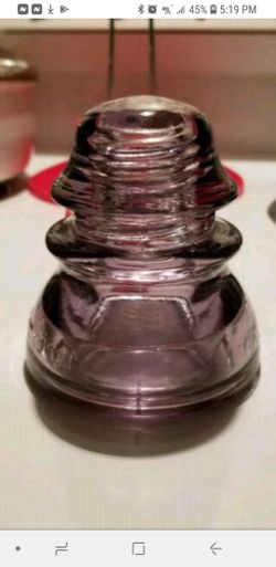 Purple Whitall Tatum Co. No 1 Glass Insulator + More