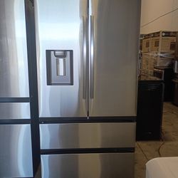 🤩CLEARANCE💯REFRIGERATOR SAMSUNG 4 DOOR FRENCH DOOR STAINLESS STEEL /Used good condición 90 days Warranty