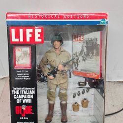 Hasbro G.I. Joe Historical Editions The Battle of Salerno and The Italian Campaign of WWII 12-inch action figure.