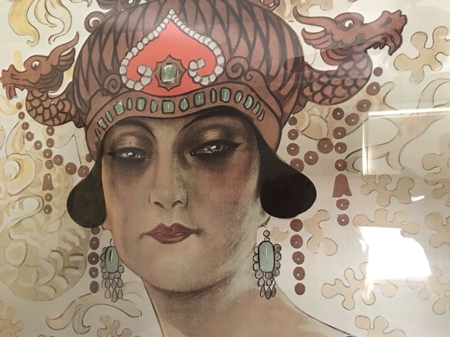 Art Deco poster framed Turandot
