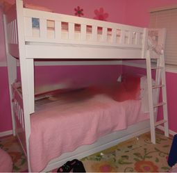 Bunk Bed - white wood