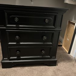 Night Stand  Side Table Black