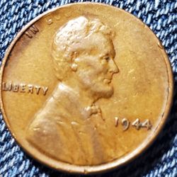 CB30SX40 AWESOME ERROR PENNY HIGHER GRADE 1944 WHEATY MISSING LEGEND AND REV. LP