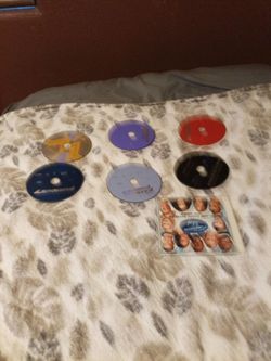6 dvds movies and 1 music cd for sale