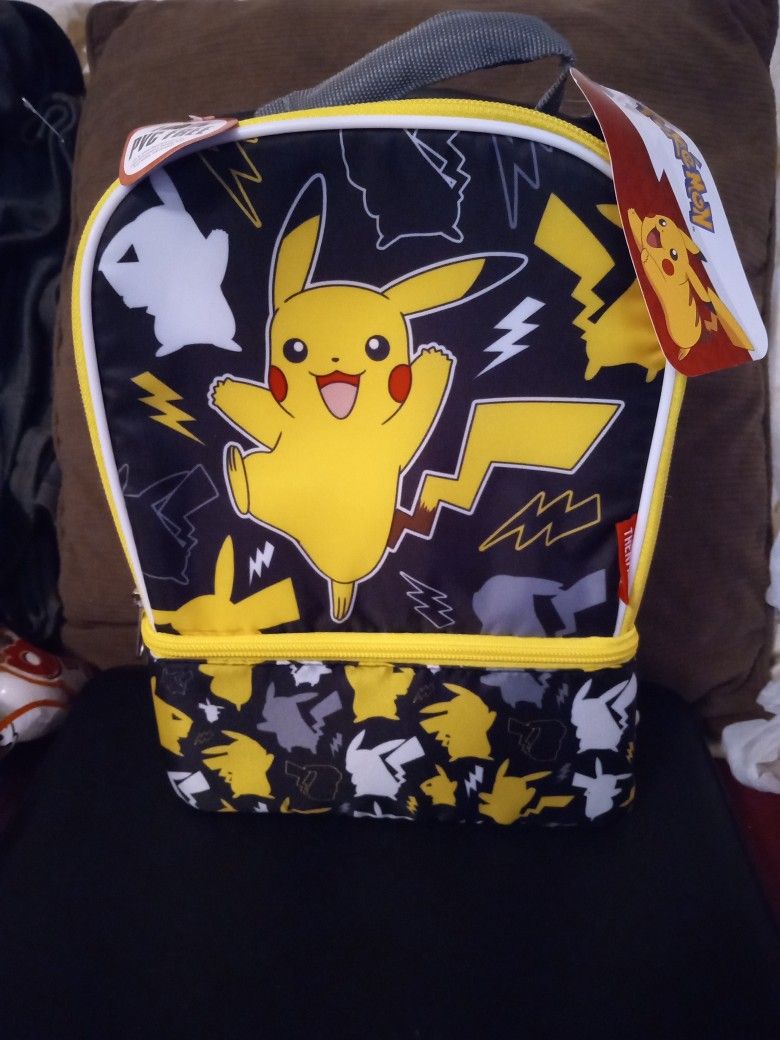 2025 GAME FREAK Pokemon 11.5" Two Compartment THERMOS Lunch Bag BRAND NEW