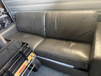Leather Sleeper Couch