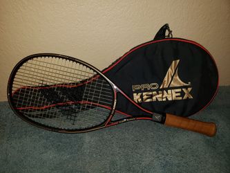 RARE - NEVER USED Pro Kennex 100% Graphite tennis racket w/case.