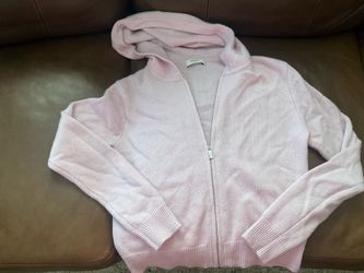 CASHMERE ZIP HOODIE SWEATER - XS
