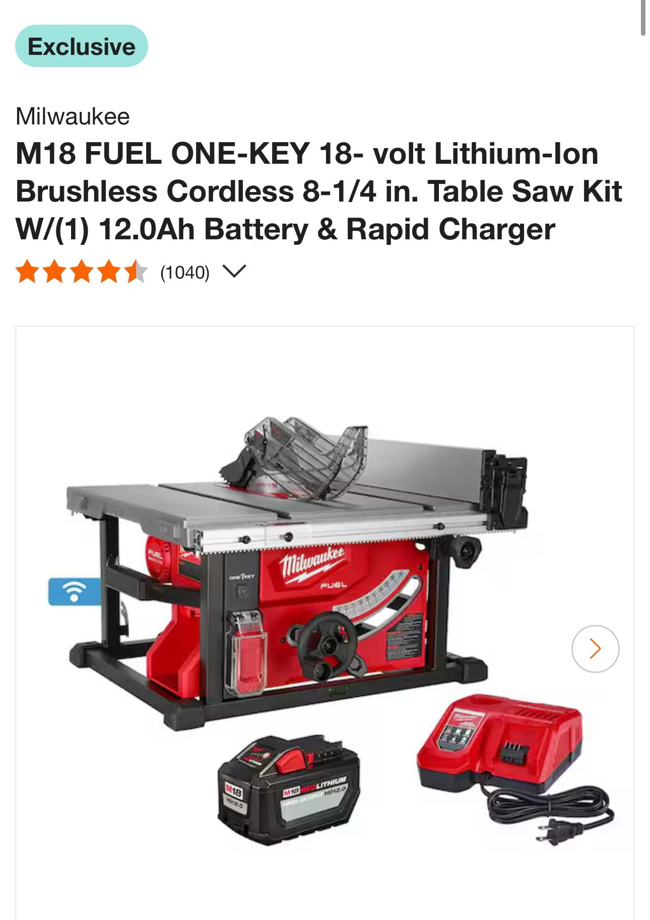 Milwaukee Table Saw