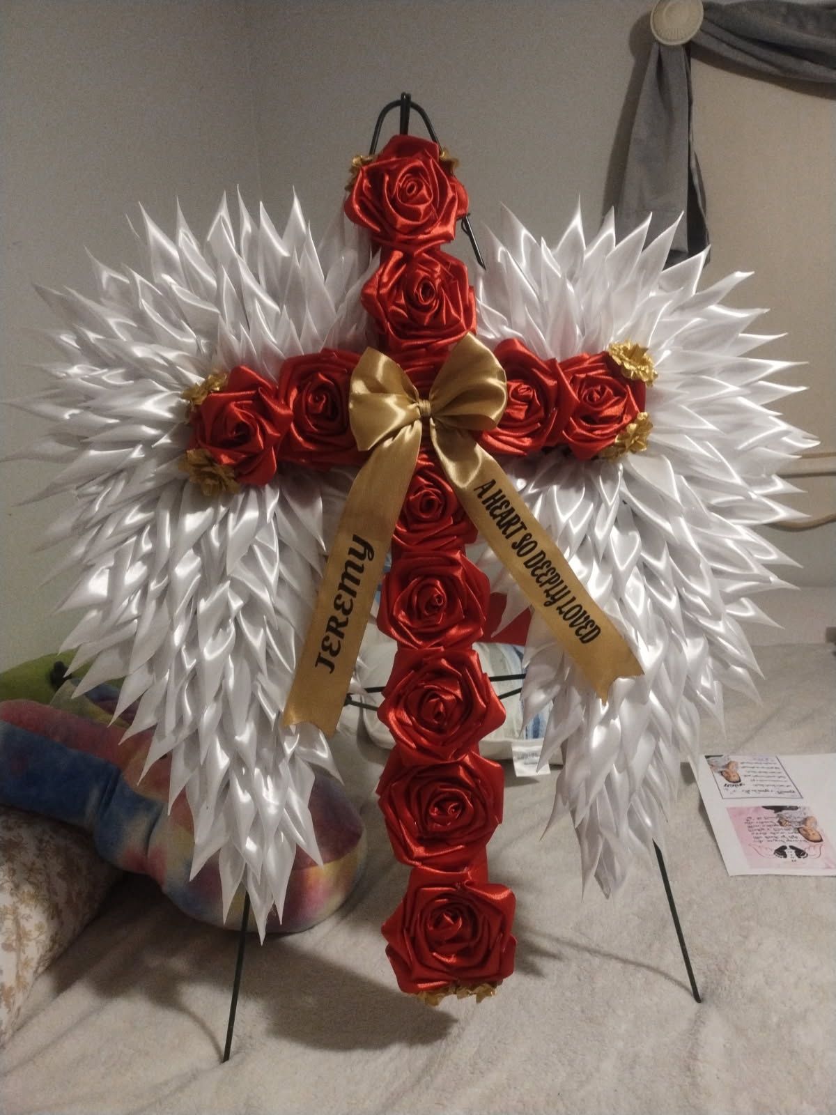 Eternal Cross With Wings 🪽 For Funerals custom orders