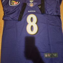 NFL Baltimore Ravens football uniform No.8 Lamar Jackson jersey