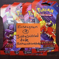 Pokémon Destined Rivals Sleeved Booster Set (4 Packs)