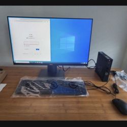 Dell Optioned I3 9th Gen 522 SSD 8 Gb Ram 24 Inch Monitor Wireless Keyboard Mouse