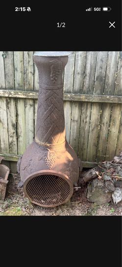 Grape vine decor Chimenea