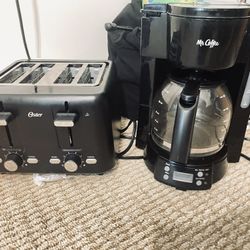Coffee Pot & Toaster 