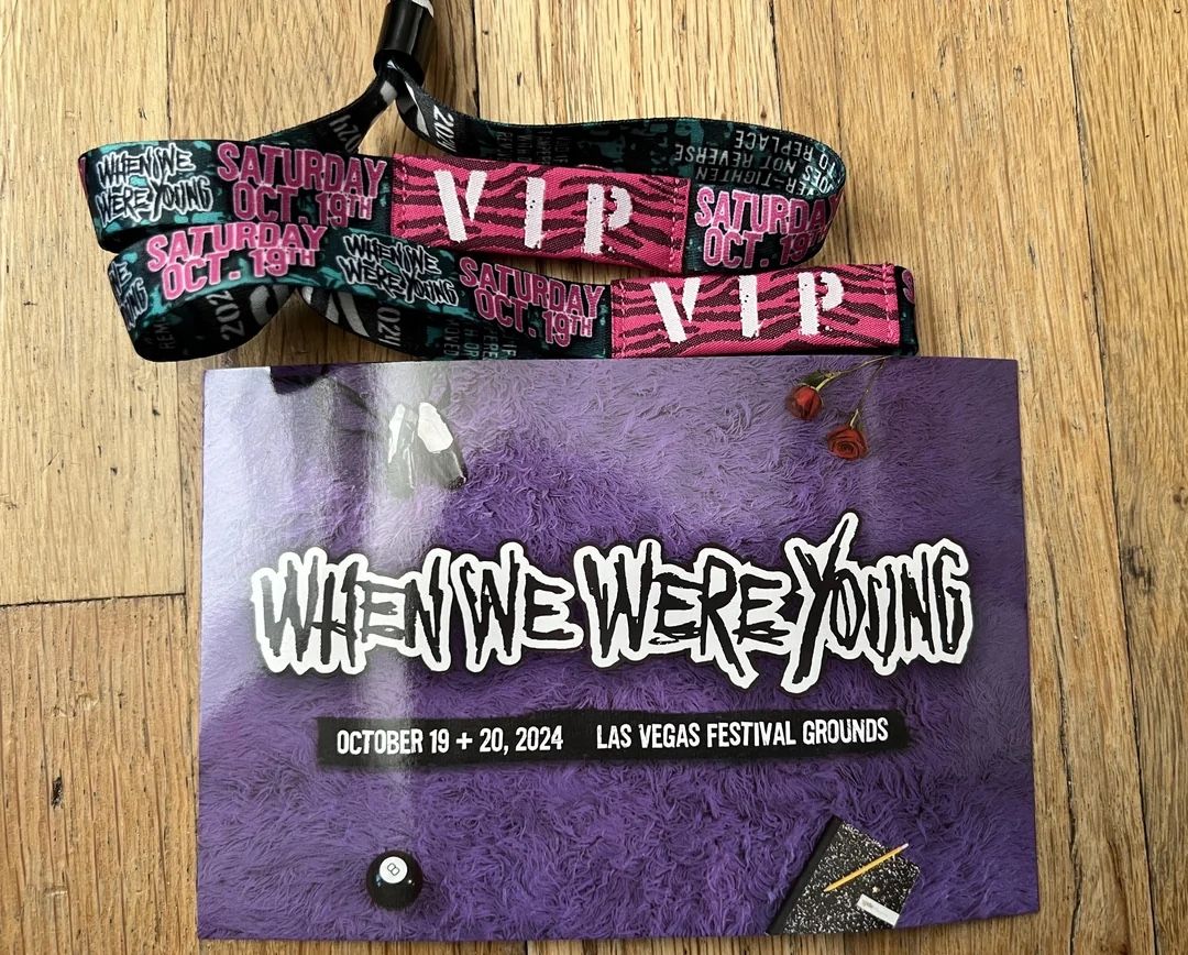 TWO Sunday VIP tickets (SELL OR TRADE) When We Were Young Fest