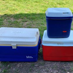 3 Cooler All In Good Condition $20. Each Or 50. For All 
