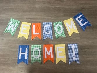 Handmade fabric sign