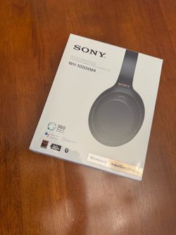 SONY WH1000XM4 wireless noise cancelling over the ear headphones