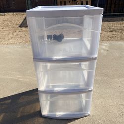 Sterilite 3 Drawer Plastic Storage