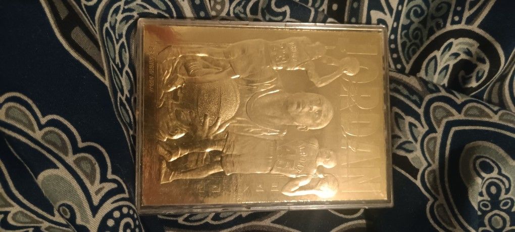 Michael Jordan 1995 23kt gold Upper Deck Collector Card #2,795 Of 50k