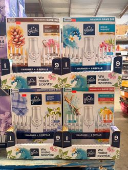 Glade Plugin Scented Oil Warmer + 9 Refills BRAND NEW AVAILABLE IN 4 DIFFERENT SCENTS
