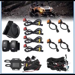KEMIMOTO UTV Turn Signal Kit with 110D Horn