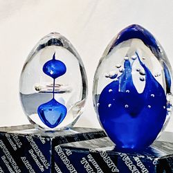 European Hand-Blown Glass Paperweights