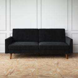 NEW BLACK VELVET SOFA