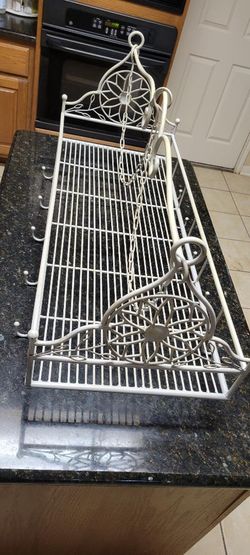 Elegant Wrought Iron Hanging Pan/Pot Rack