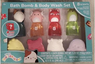 Brand new Squishmallow Bath Bomb and body wash