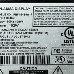 Samsung  55”tv Not A Smart tv With the remote Nothing Wrong With It 