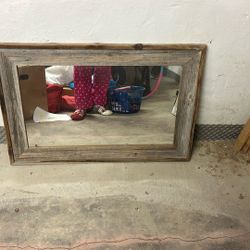 Barnwood mirror