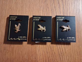 3 Available: NEW Eagle Christian Witness Lapel Pins $2 Each