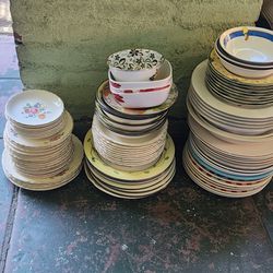 China Plates And Ceramic  Plates Total 75 Or OBO