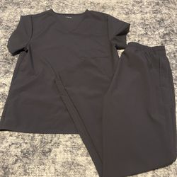 Gray Scrubs Size Medium Good Condition 