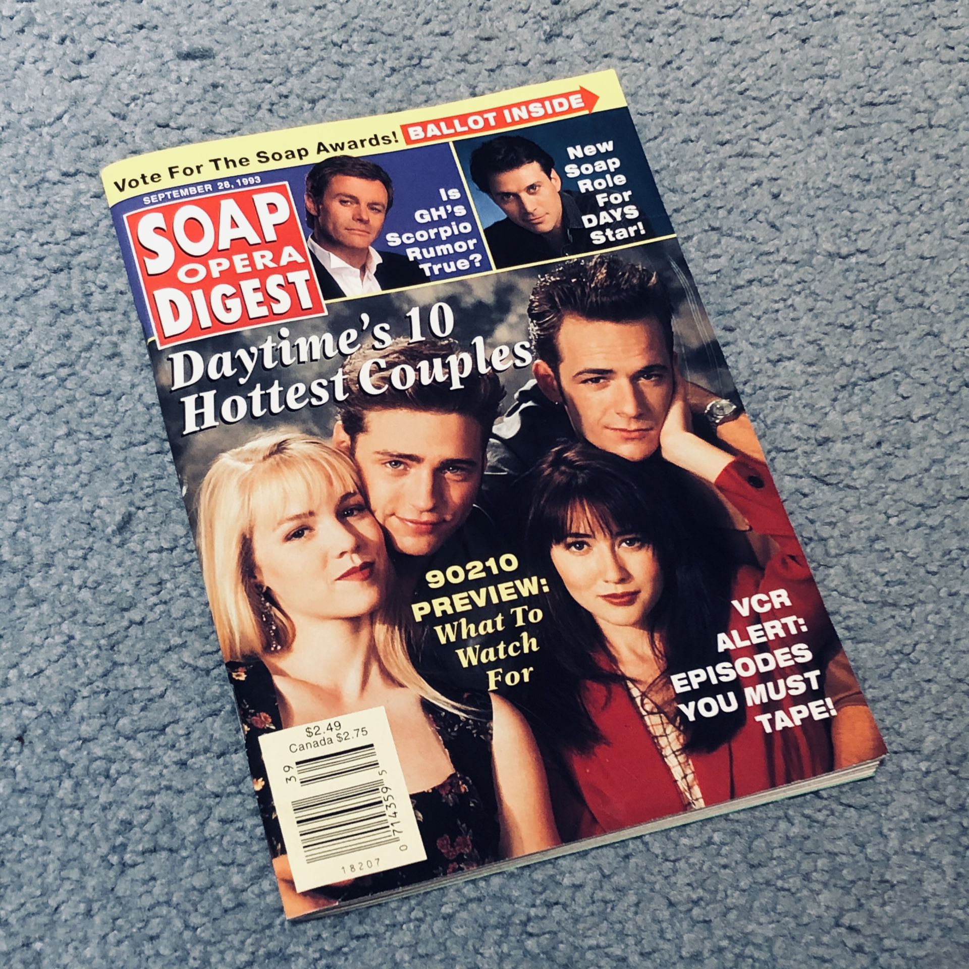 6 Vintage Soap Opera Digest 1990-1997 Days Of Our Lives Beverly Hills 90210