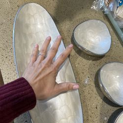 Platter serving tray set