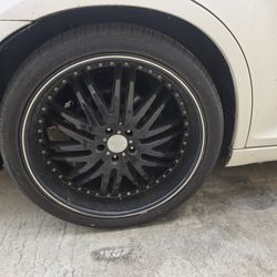 22" Rims w/tires Menzari M-Sport