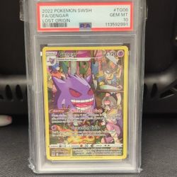 2022 Pokémon Gengar Lost Origins Sir PSA 10